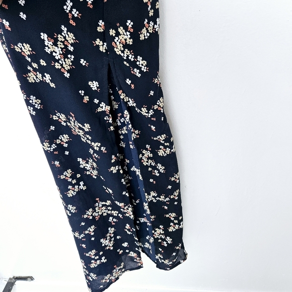 Abercrombie & Fitch Camille Midi Flowy Smocked Strap Dress Sz Small Floral - Picture 7 of 11